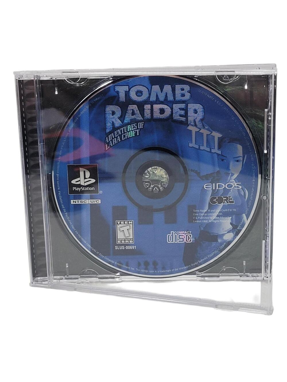 Tomb Raider III 3 Adventures Of Lara Croft Sony Playstation PS1 No Manual